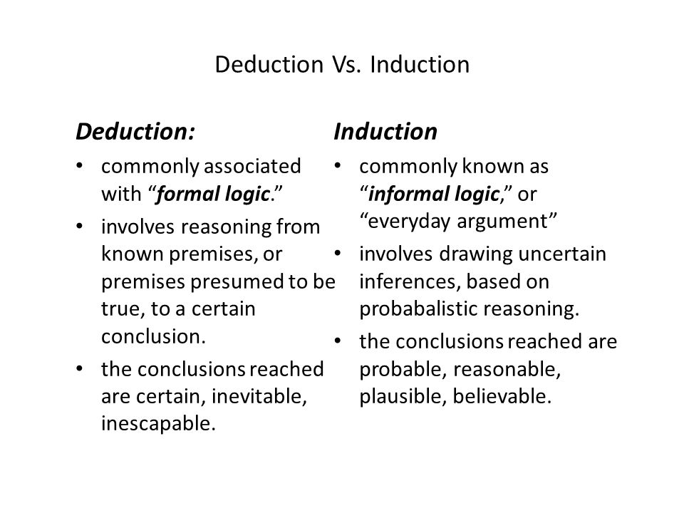 define induction and deduction - 28 images - define ...